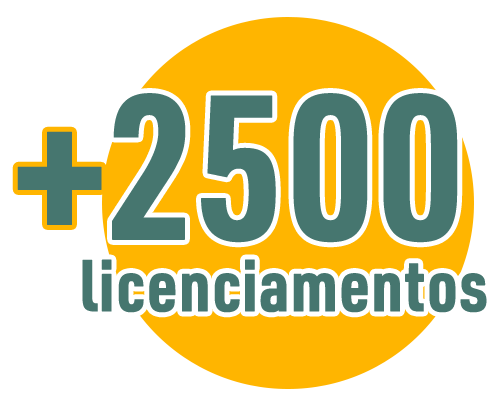 +2500 licenciamentos